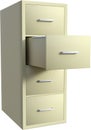 Filing Cabinet, Paperwork, Information, Isolated