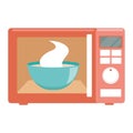 Illustration of a microwave flat icon