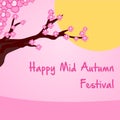 Illustration of mid autumn festival lantern vector