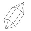 illustration minimalistic doodle crystal