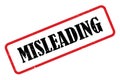 Misleading sign Royalty Free Stock Photo