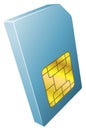 Illustration of mobile phone sim card icon Royalty Free Stock Photo