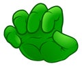 Monster Claw Cartoon Hand Royalty Free Stock Photo