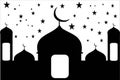 illustration of the mosque at night which is very beautiful