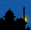 Illustration of a mosque silhouette