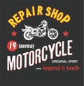 motorcycle shirt print vector art