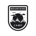 Mountain camping template