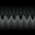 Illustration of multiple waves oscillating or overlapping by many small Digital vertical lines abstr Royalty Free Stock Photo