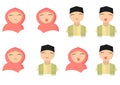 Illustration of Muslim boys and girls