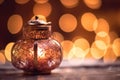 Muslim Holy Month Ramadan Kareem - modern Arabic Lantern Illustration AI - Generated