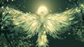 Illustration of mythological nature spirit, angel, spirit of earth or forest Royalty Free Stock Photo