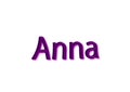 Illustration, name anna isolated in a white background