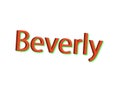 Illustration, name beverly isolated in a white background