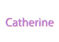 Illustration, name catherine isolated in a white background