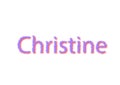 Illustration, name christine isolated in a white background