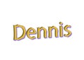 Illustration, name dennis isolated in a white background