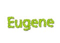 Illustration, name eugene isolated in a white background