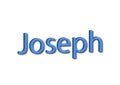 Illustration, name joseph isolated in a white background