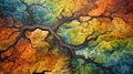 Illustration of Nature\'s Tapestry Unveiled from Above