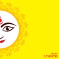 Illustration of Navratri and Garba utsav greeting card