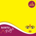 Illustration of Navratri and Garba utsav greeting card