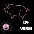 Illustration of New virus called, G4 VIRUs