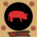 Illustration of New virus called, G4 VIRUS.