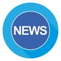 News Button Royalty Free Stock Photo