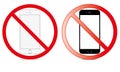 Off Mobile Sign Switch Off Phone Icon No Phone Allowed Mobile Warning Symbol