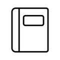 Illustration Notebook Icon For Personal And Commercial Use. Royalty Free Stock Photo