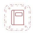 Illustration Notebook Icon For Personal And Commercial Use. Royalty Free Stock Photo