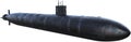 Military Nuclear Submarine Ship, Isolated