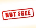 Nut free text buffered Royalty Free Stock Photo