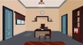 Illustration office / cartoon / interior secretary office