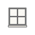 Illustration of office window icon