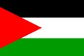 An illustration of the official State of Palestine Flag