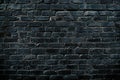 Old black brick wall texture background with vignetted corners Royalty Free Stock Photo