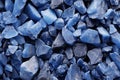 illustration of old blue crystal stones texture background. Generative AI