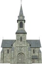 Old Stone Christian Church Isolated