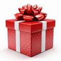 Illustration of an open gift box on a white background, Ai Generated Royalty Free Stock Photo