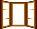 Open window frame