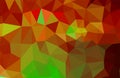 Illustration of orange abstract polygonal modern multicolor background