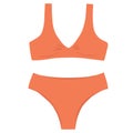 orange bikini swimsuit