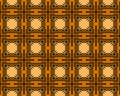 Illustration of an orange squared seamless pattern