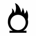 Illustration of oxidizer icon Royalty Free Stock Photo