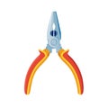 Illustration of a pair of pliers, a hand tool for gripping and cutting wires Royalty Free Stock Photo