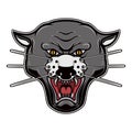 Illustration of pantera head on white background. Design element for logo, label, emblem, sign, poster, t shirt Royalty Free Stock Photo