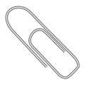 Illustration of a paper clip on white Royalty Free Stock Photo