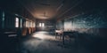 Paranormal activity inside an empty school classroom