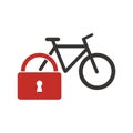 Unique icon for bicycle locking device